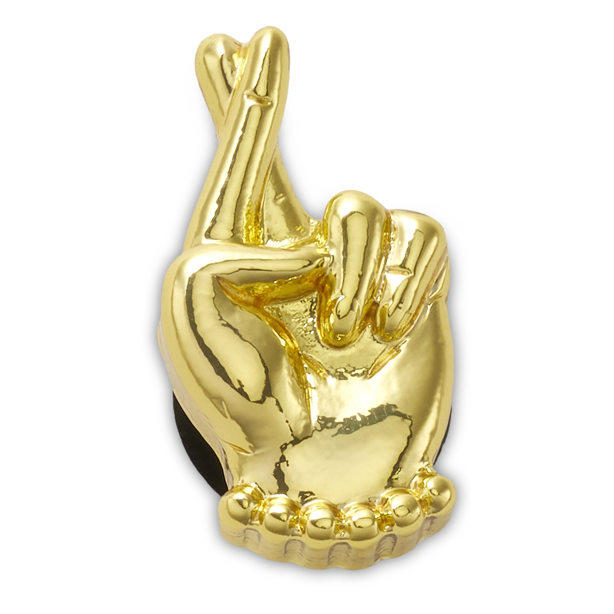 Jibbitz Crocs Gold Fingers Crossed - imagine 5